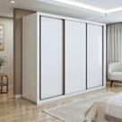 Guarda Roupa Casal Premium Nápoli 3 Portas de Correr 6 Gavetas 242cm Yescasa Guarda Roupa Casal Premium Nápoli 3 Portas de Correr 6 Gavetas 242cm Yescasa