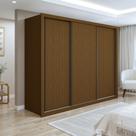 Guarda Roupa Casal Premium Nápoli 3 Portas de Correr 6 Gavetas 242cm Yescasa Guarda Roupa Casal Premium Nápoli 3 Portas de Correr 6 Gavetas 242cm Yescasa