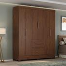 Guarda Roupa Casal Primordial Max 6 Portas de Bater 2 Gavetas Marrom/Jacaranda Guarda Roupa Casal Primordial Max 6 Portas de Bater 2 Gavetas Marrom/Jacaranda