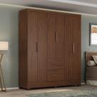 Guarda Roupa Casal Primordial Max 6 Portas de Bater 2 Gavetas