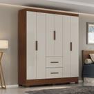 Guarda Roupa Casal Primordial Max 6 Portas de Bater 2 Gavetas