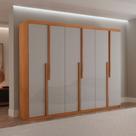 Guarda Roupa Casal Quioto MDF com 6 Portas 2 Gavetas Moderna Mobília Guarda Roupa Casal Quioto MDF com 6 Portas 2 Gavetas Moderna Mobília