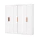 Guarda Roupa Casal Recife 6 Portas 2 Gavetas Sem Espelho Carioca Moveis Branco