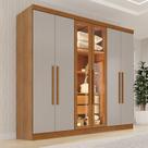 Guarda-roupa Casal Reflecta com Led 06 Portas 02 Gavetas França Guarda-roupa Casal Reflecta com Led 06 Portas 02 Gavetas França