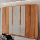 Guarda Roupa Casal Rio MDF com 8 Portas 4 Gavetas Moderna Mobília