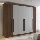 Guarda-roupa Casal Ripado 100% Mdf 6 Portas 6 Gavetas Paris Plus Guarda-roupa Casal Ripado 100% Mdf 6 Portas 6 Gavetas Paris Plus