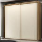 Guarda Roupa Casal Ripado 2 Portas de Correr 100 MDF Imperium Belmax