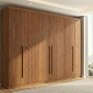 Guarda Roupa Casal Ripado 6 Portas 4 Gavetas Antony