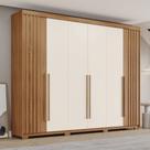 Guarda Roupa Casal Ripado 6 Portas Pés Norton Henn Guarda Roupa Casal Ripado 6 Portas Pés Norton Henn