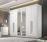 Guarda-Roupa Casal Robust Branco 6 Portas 8 Gavetas C/Esp. Novo Horizonte