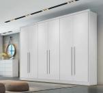 Guarda-Roupa Casal Robust Branco 6 Portas 8 Gavetas Novo Horizonte