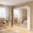 Guarda-Roupa Casal Sabrina Gold 3 PT 4 GV Branco