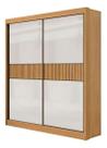 Guarda Roupa Casal Santorini 2pt Rip Cinamomo Off Mdf D'doro