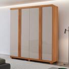 Guarda Roupa Casal Severo 100% Mdf 4 Portas e 2 Gavetas com Pés Yescasa