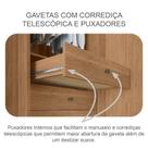 Guarda Roupa Casal Sienna com Espelho e Gaveteiro Milão com Chave Cumaru 23 - Novo Horizonte