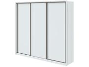 Guarda-Roupa Casal Spazio 270 3 portas 6 Gavetas Branco