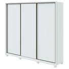Guarda-roupa Casal Spazio 270 3 Portas 6 Gavetas Branco
