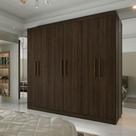 Guarda-Roupa Casal Supreme 6 Portas 4 Gavetas Capuccino Wood Guarda-Roupa Casal Supreme 6 Portas 4 Gavetas Capuccino Wood