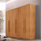 Guarda Roupa Casal Toronto 100 MDF 6 Portas e 2 Gavetas Moderna Mobília