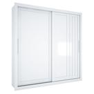 Guarda Roupa Casal Trianon 2 Portas 4 Gavetas Branco Absoluto Semi Fosco - Zanzini