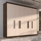 Guarda Roupa Casal Valencia 6 Portas 6 Gav