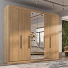 Guarda Roupa Casal Valencia 6 Portas 6 Gavetas com espelho