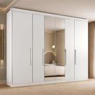 Guarda Roupa Casal Valencia 6 Portas 6 Gavetas Com Espelho Guarda Roupa Casal Valencia 6 Portas 6 Gavetas Com Espelho