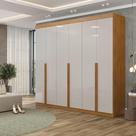 Guarda Roupa Casal Versa 6 Portas com Puxador Em MDF Amplo, Robusto e Moderno