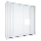 Guarda Roupa Casal Versalles 2 Portas 6 Gavetas Branco Absoluto Semi Fosco - Zanzini