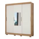 Guarda Roupa Casal Viena 3p c/Esp - Madeirado/Off White