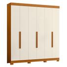 Guarda Roupa Casal Vinci 06 Portas Cinamomo Off White - Móveis Albatroz