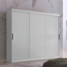Guarda Roupa Casal Vitor em MDF com 3 Portas e 6 Cabideiros Moderna