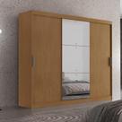 Guarda Roupa Casal Vitor Premium 3pts Com Espelho Moderna Naturalle Guarda Roupa Casal Vitor Premium 3pts Com Espelho Moderna Naturalle