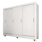 Guarda Roupa Casal Vivian 3 Portas 2 Gavetas Branco