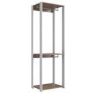 Guarda Roupa Closet 02 Cabideiros 183X60cm Branco Montana PRODDY Guarda Roupa Closet 02 Cabideiros 183X60cm Branco Montana PRODDY