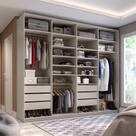Guarda-Roupa Closet 100% MDF 6 Gavetas Bege