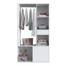 Guarda Roupa Closet 183X100cm Branco PRODDY Guarda Roupa Closet 183X100cm Branco PRODDY