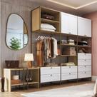 Guarda Roupa Closet 8 Gavetas c/ Mesa Apoio Lateral 100% MDF