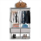 Guarda Roupa Closet Aramado Modulado Gaveta MDF 1,30m