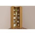 Guarda Roupa Closet de Quarto Canto Oblíquo ME4132 c/ 4 Prateleiras Aberto s/ Portas Amêndoa - Tecno Mobili