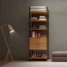 Guarda Roupa Closet Industrial Modulado 1 Peça 2 Gavetas 73,5cm 100% MDF