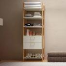 Guarda Roupa Closet Industrial Modulado 1 Peça 2 Gavetas 73,5cm 100% MDF