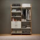 Guarda Roupa Closet Industrial Modulado 2 Peças 145,4cm 100% MDF