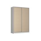 Guarda Roupa Closet Magic 2 Portas Nova Mobile Branco E Noce