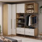 Guarda-roupa Closet Modulado 100% Mdf Detalhes Provençal Infinity