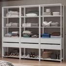 Guarda-roupa Closet Modulado 6 Gavetas 210 Cm Valencia Madesa Branco