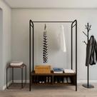 Guarda-Roupa Closet Modulado Pádua Preto e Demolição