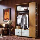 Guarda Roupa Closet Solteiro Com 4 Gavetas E 6 Nichos Smart Guarda Roupa Closet Solteiro Com 4 Gavetas E 6 Nichos Smart