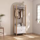 Guarda-roupa Closet Solteiro Modulado 1 Cabideiro e 2 Gavetas 63,6cm Magno