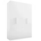 Guarda Roupa Colibri Solteiro 4 Portas 3 Gavetas D Doro Cor Branco